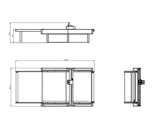 BK 2516 1,5-метровый стол подборщика
