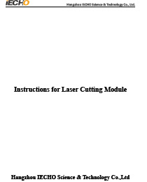 Инструкции для модуля лазерной резки